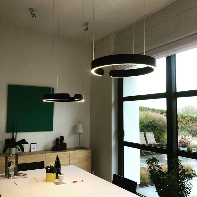 Contemporary Circular LED Pendant Light Fixture