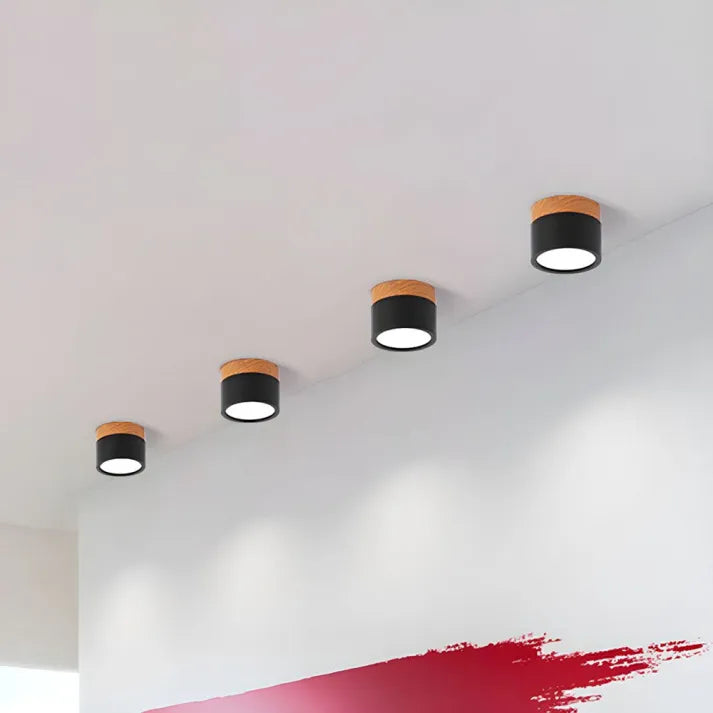 Aura Cylinder: Modern LED Ceiling Light for Focused Illumination