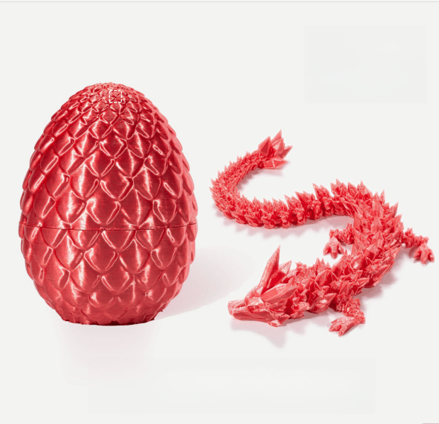 3D-Printed Articulated Crystal Dragon