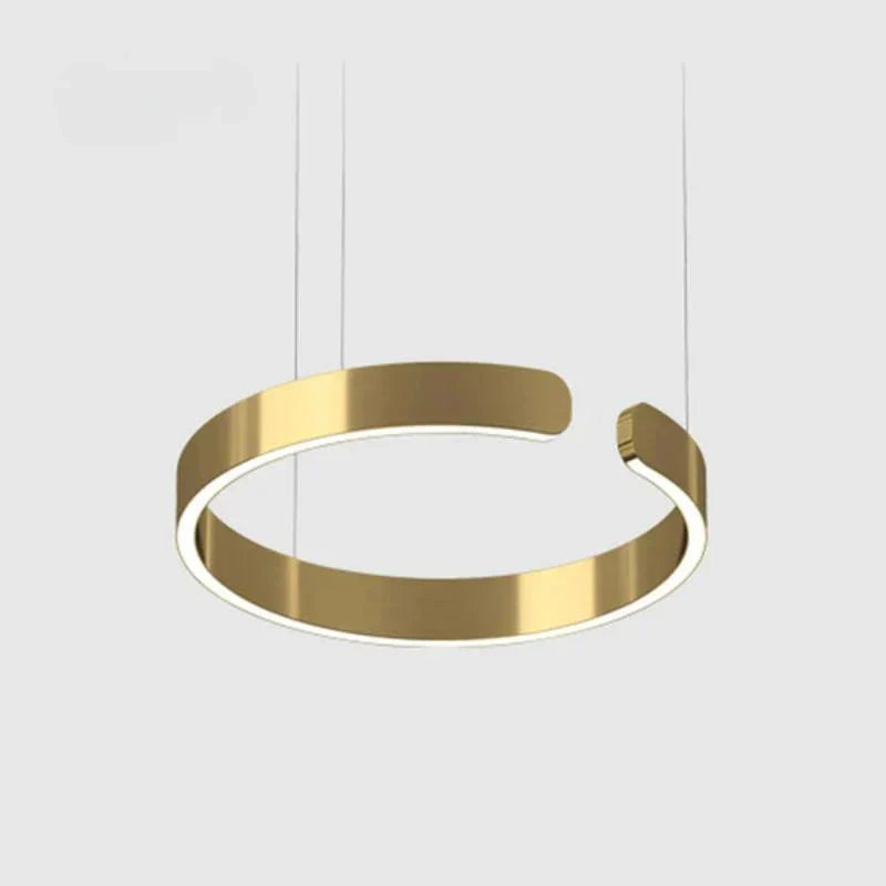 Contemporary Circular LED Pendant Light Fixture