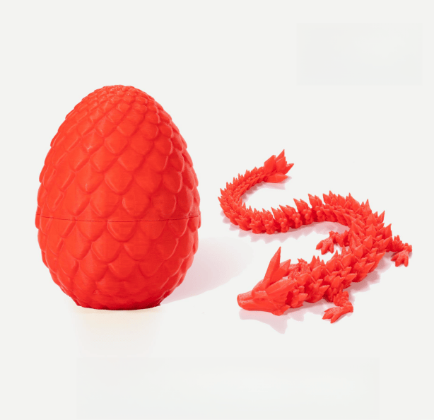 3D-Printed Articulated Crystal Dragon