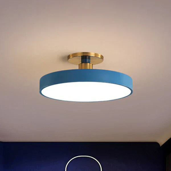 AuraGlow: Scandinavian-Inspired Round LED Ceiling Light