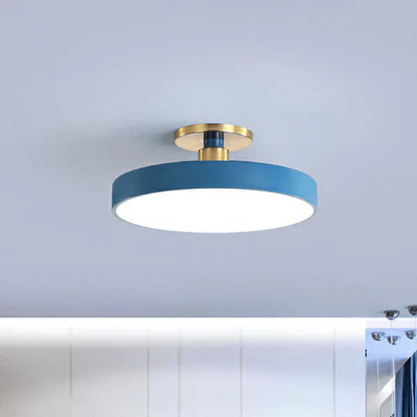 AuraGlow: Scandinavian-Inspired Round LED Ceiling Light