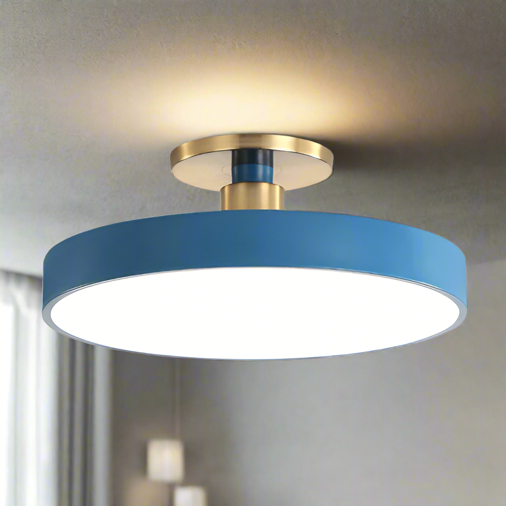 AuraGlow: Scandinavian-Inspired Round LED Ceiling Light