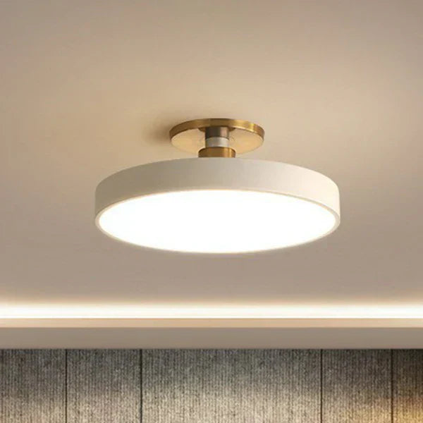 AuraGlow: Scandinavian-Inspired Round LED Ceiling Light