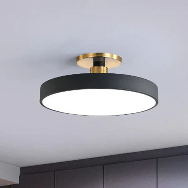AuraGlow: Scandinavian-Inspired Round LED Ceiling Light