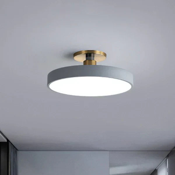 AuraGlow: Scandinavian-Inspired Round LED Ceiling Light