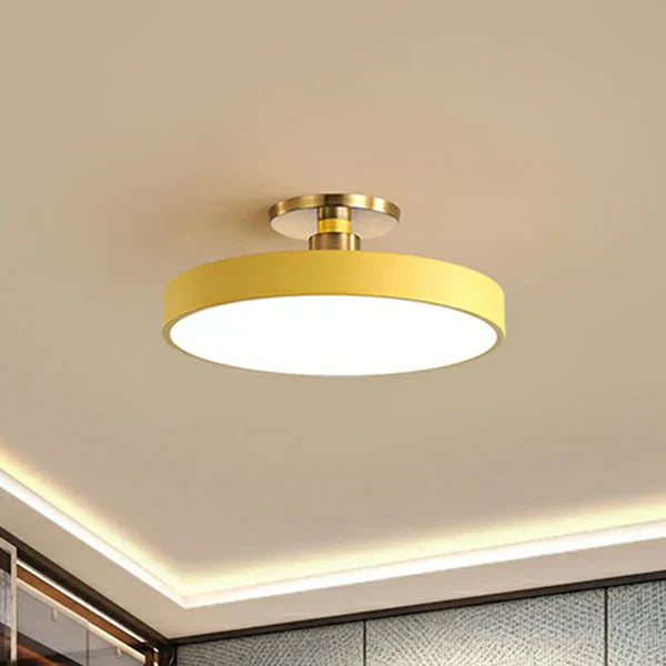 AuraGlow: Scandinavian-Inspired Round LED Ceiling Light