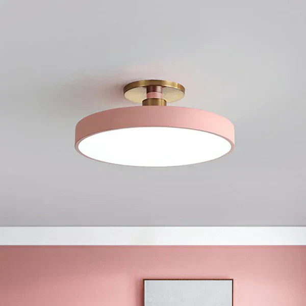 AuraGlow: Scandinavian-Inspired Round LED Ceiling Light