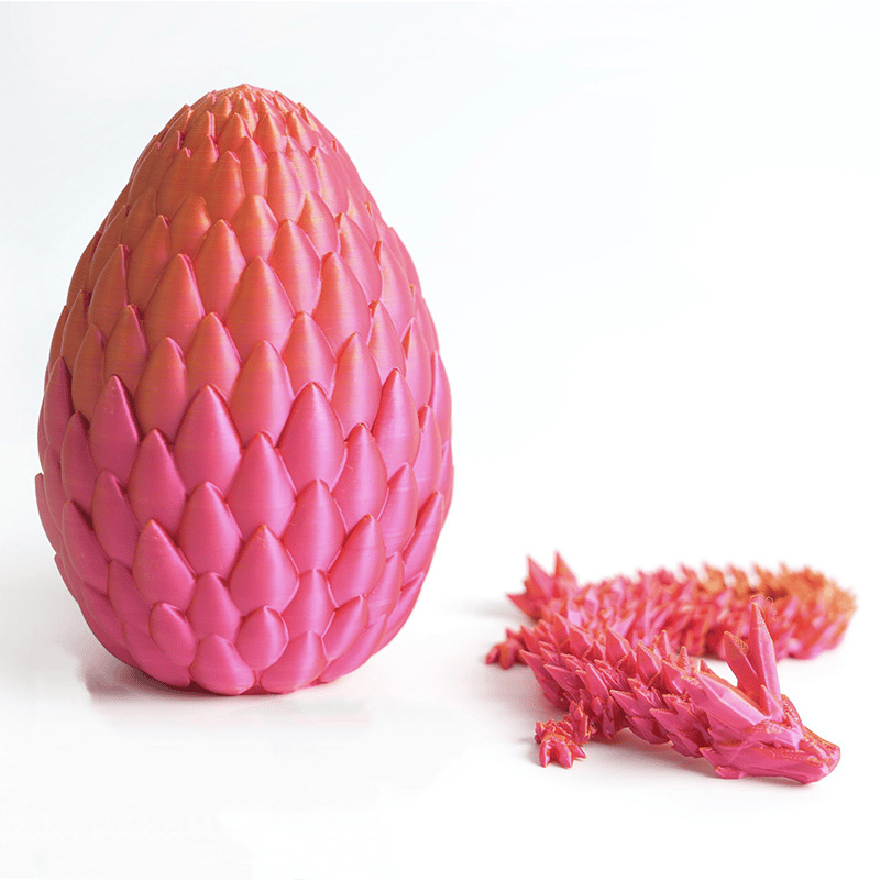 3D-Printed Articulated Crystal Dragon