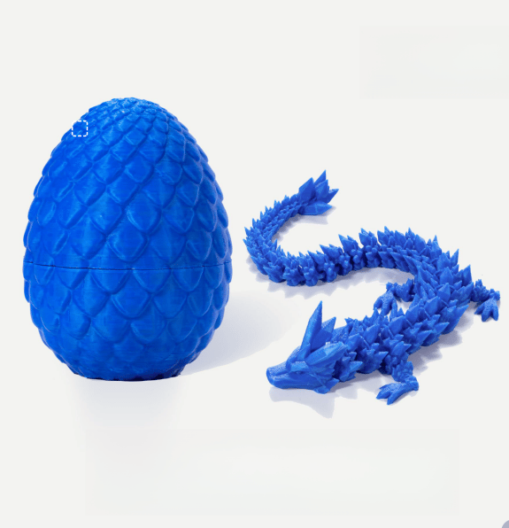 3D-Printed Articulated Crystal Dragon