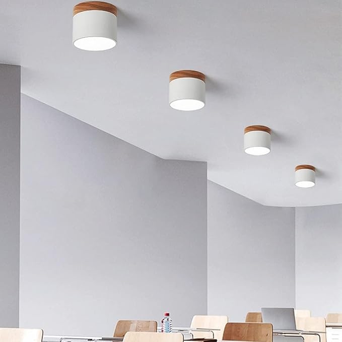 Aura Cylinder: Modern LED Ceiling Light for Focused Illumination