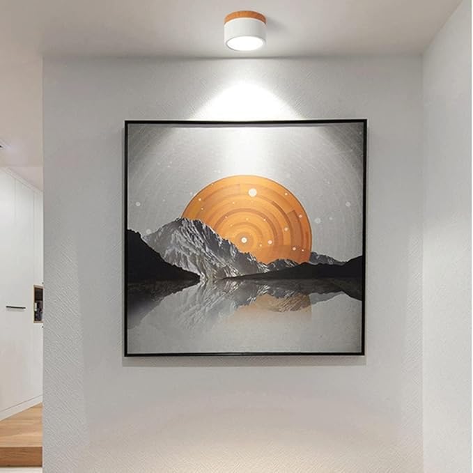 Aura Cylinder: Modern LED Ceiling Light for Focused Illumination