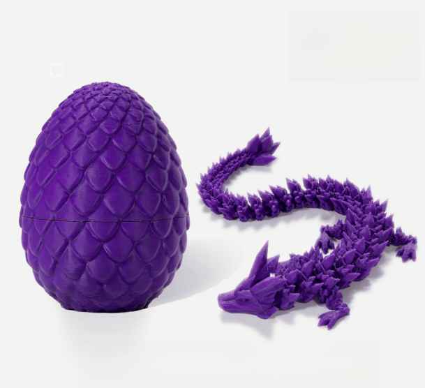 3D-Printed Articulated Crystal Dragon