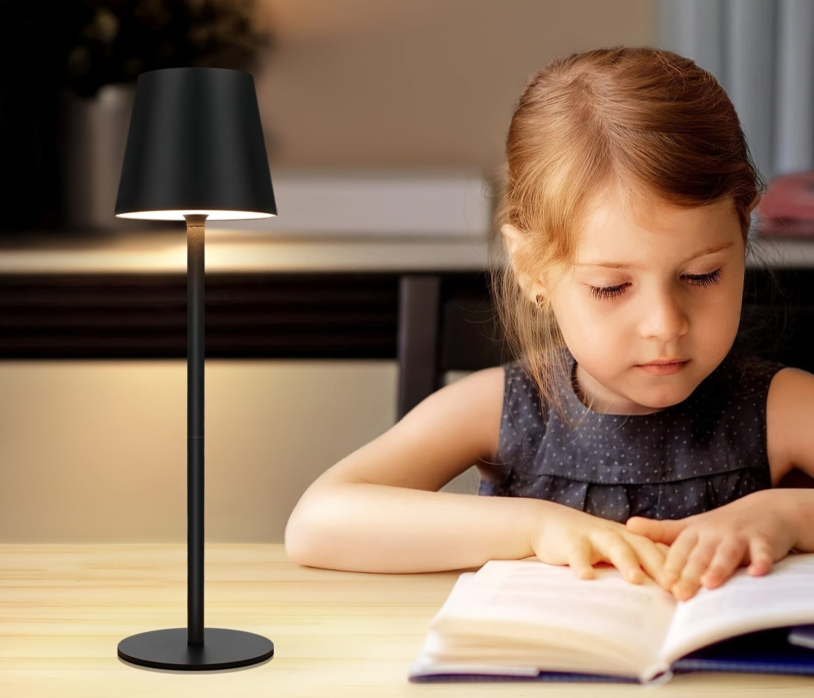 Set of 2 Rechargeable Wireless LED Touch Table Lamps