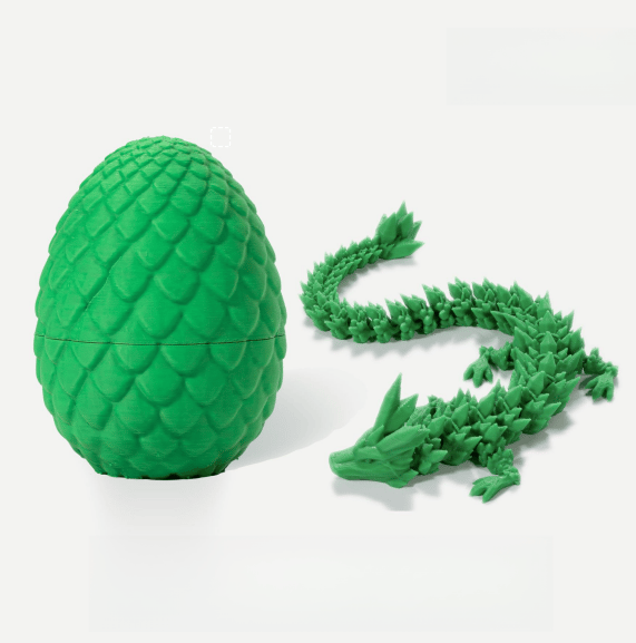 3D-Printed Articulated Crystal Dragon