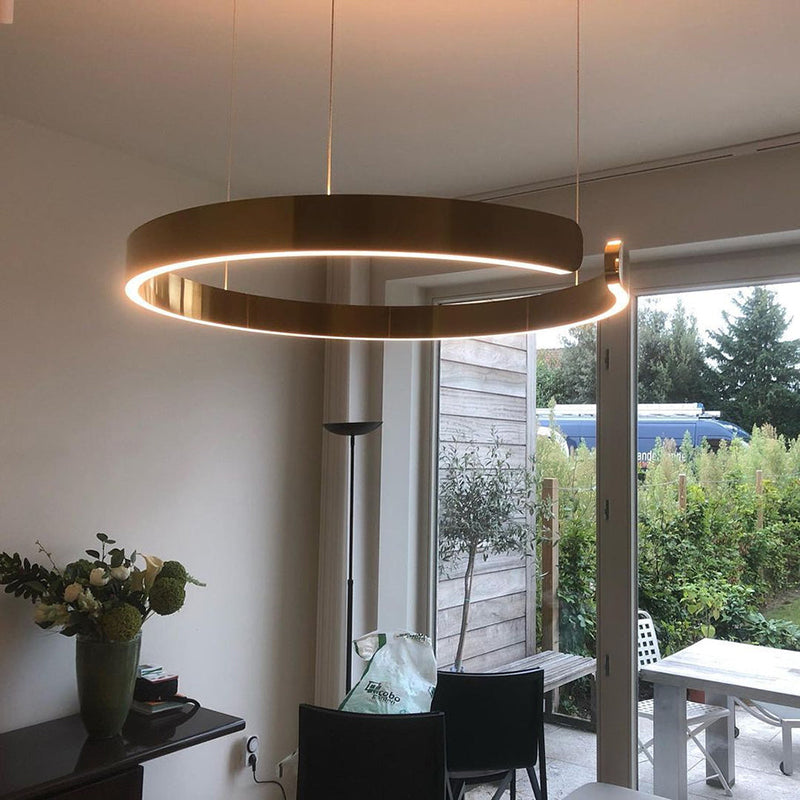 Contemporary Circular LED Pendant Light Fixture