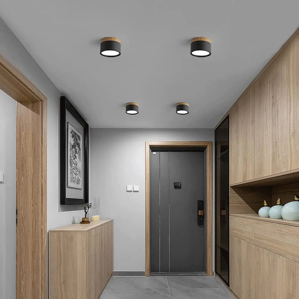 Aura Cylinder: Modern LED Ceiling Light for Focused Illumination