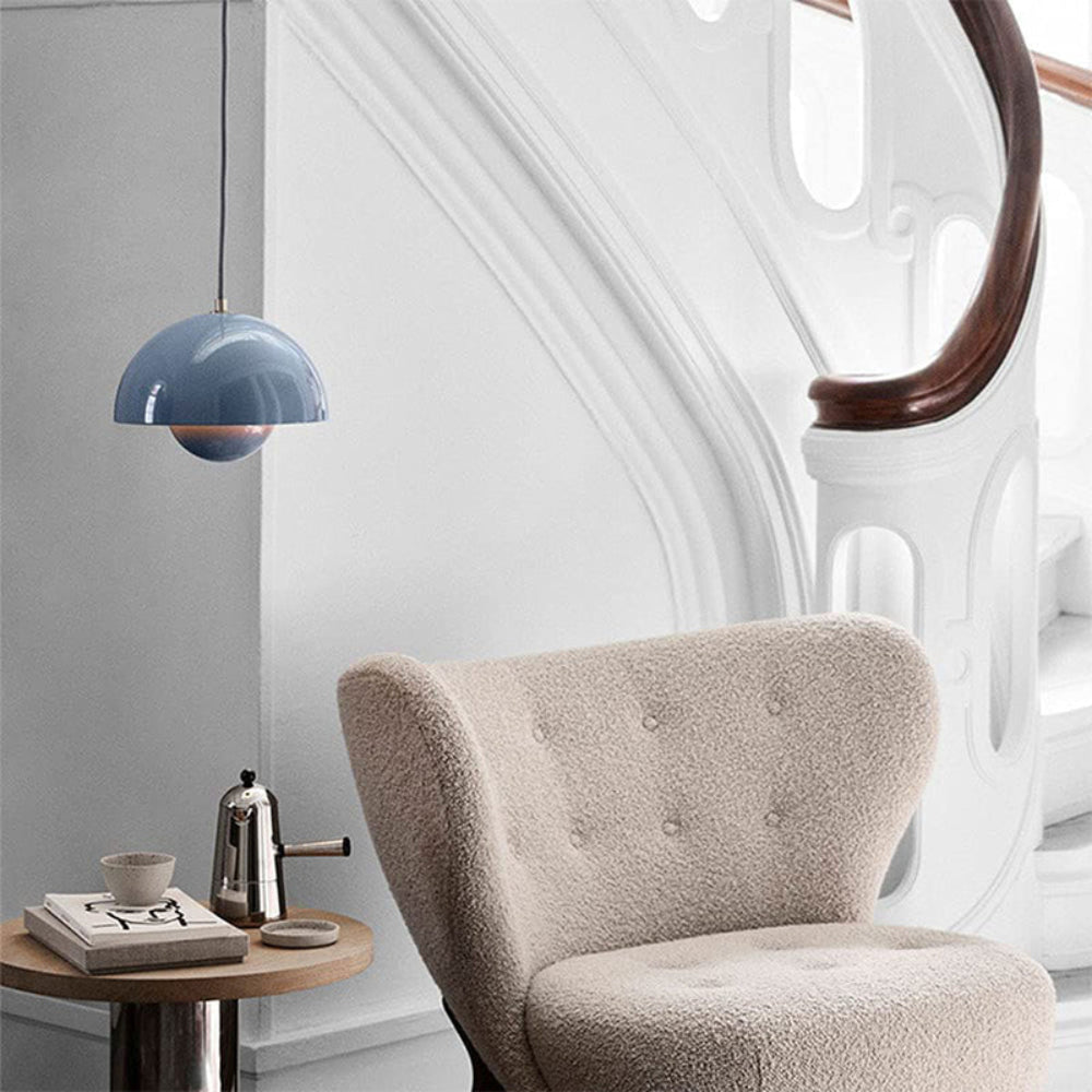 Vibrant Scandinavian Semi-Circular Chandelier