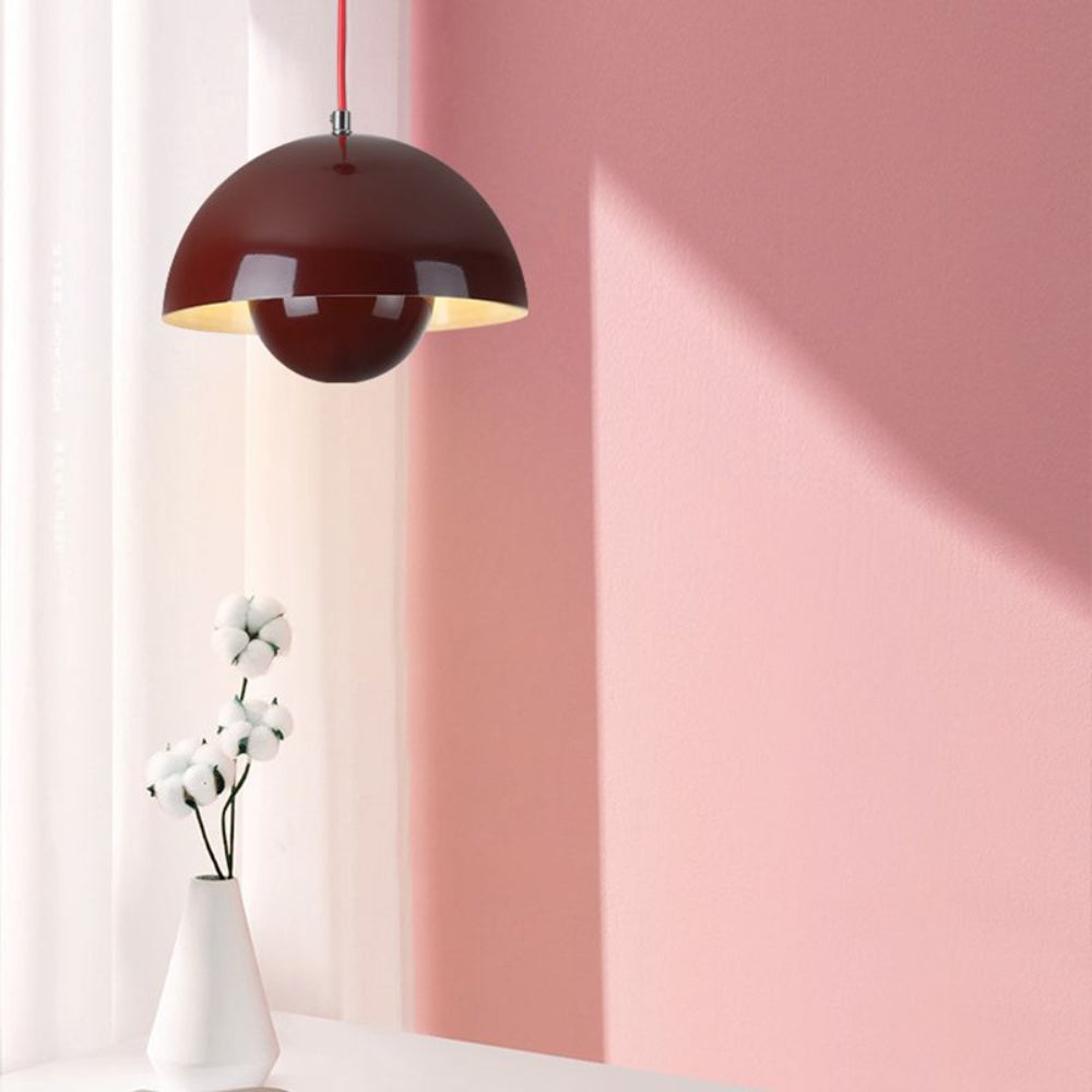 Vibrant Scandinavian Semi-Circular Chandelier