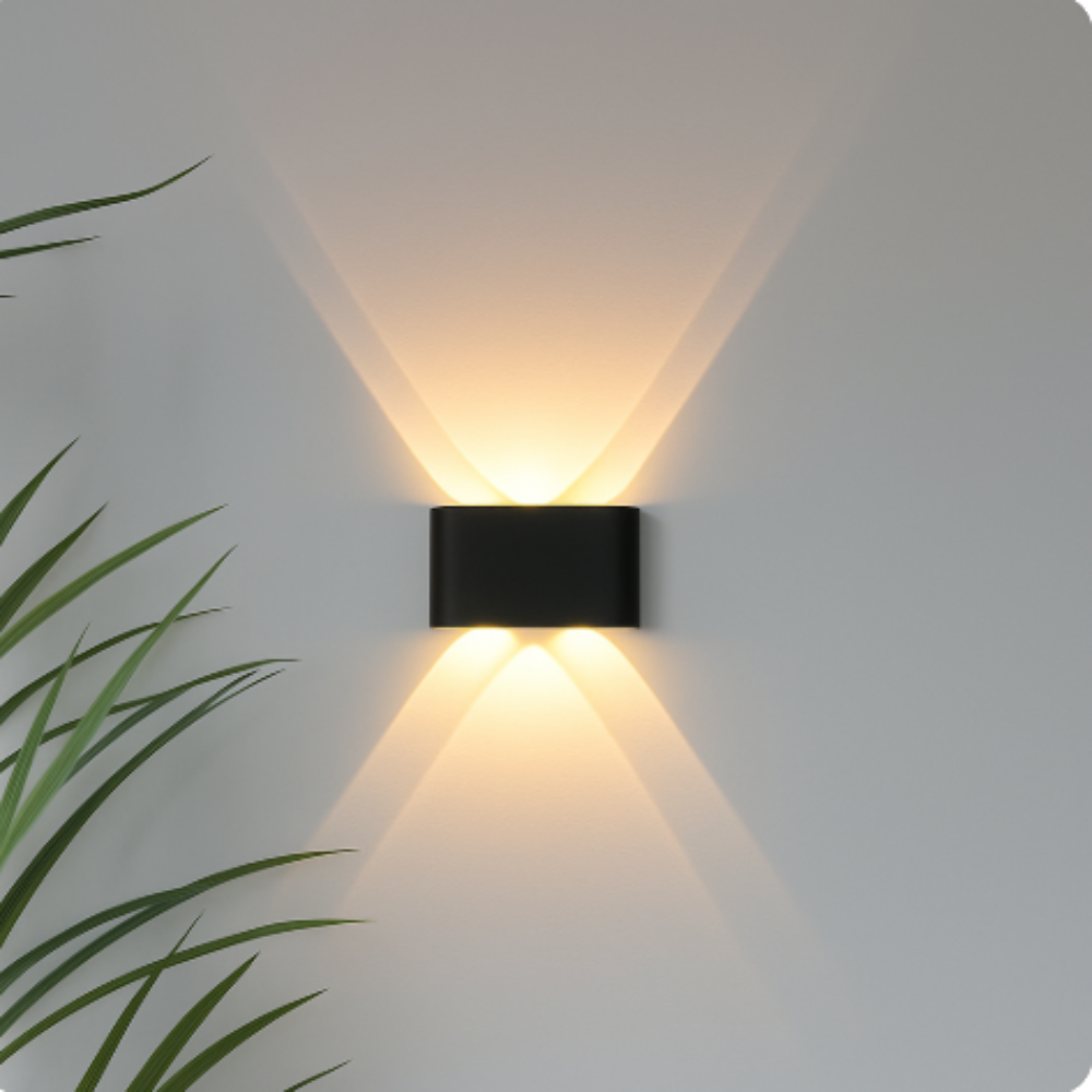 Modern Minimalist Indoor/Outdoor Wall Light - Versatile & Durable