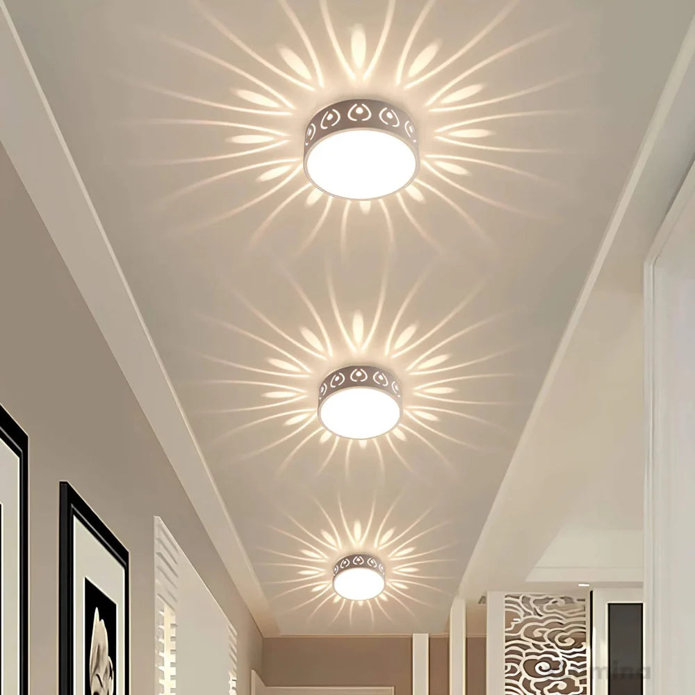 AuraSphere - Modern LED Ceiling Light for Entryways and Balconies