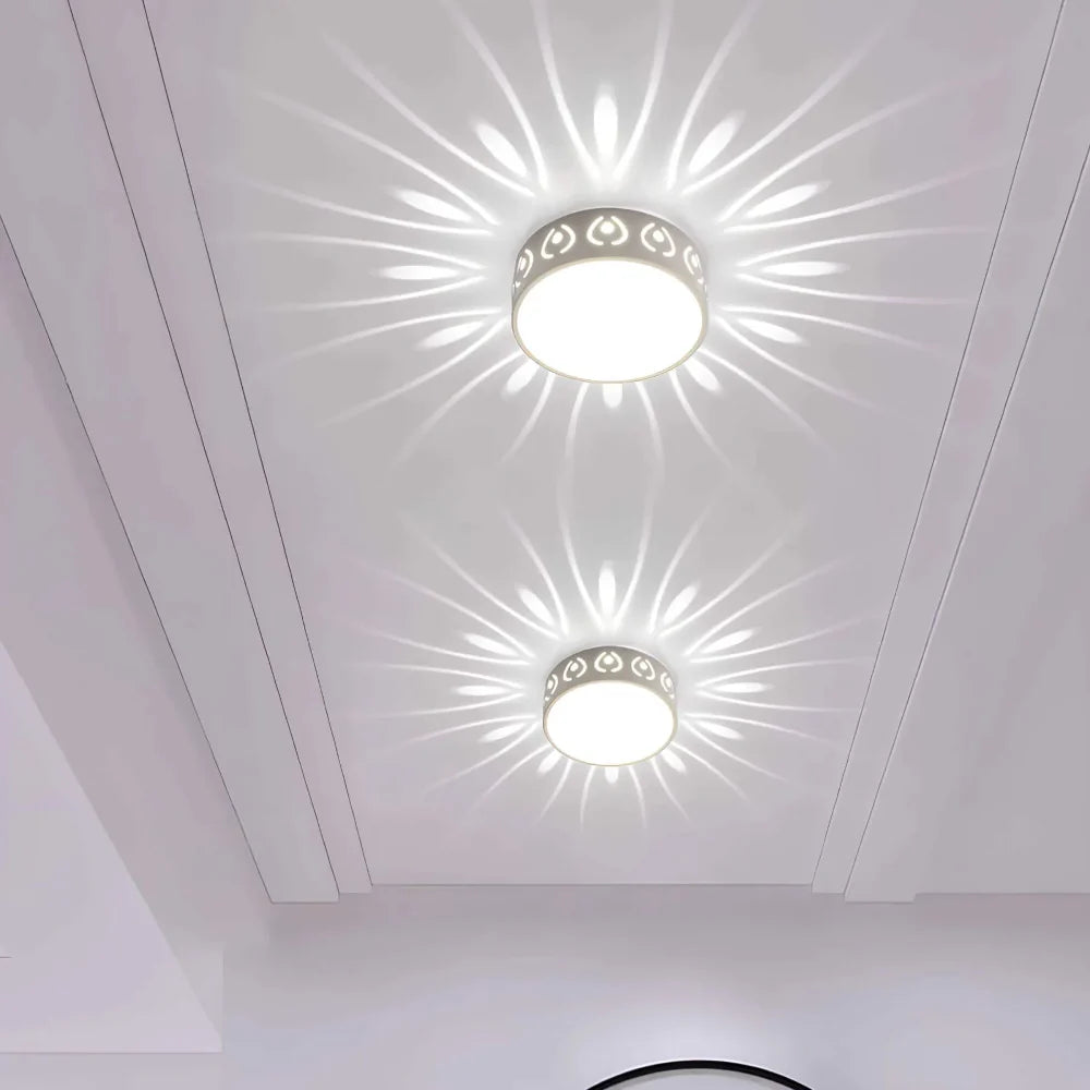 AuraSphere - Modern LED Ceiling Light for Entryways and Balconies
