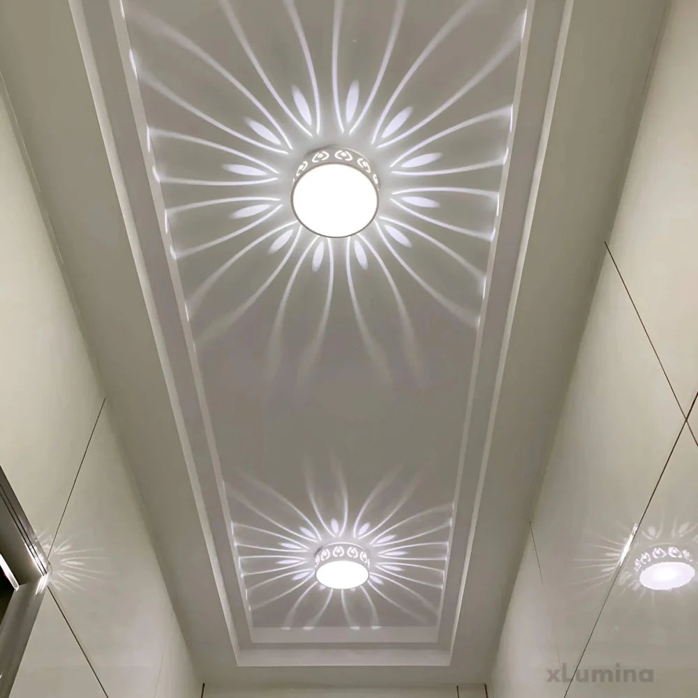 AuraSphere - Modern LED Ceiling Light for Entryways and Balconies