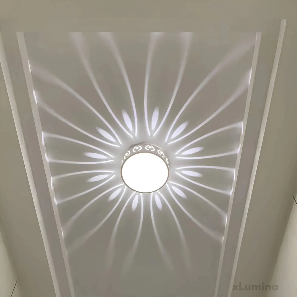 AuraSphere - Modern LED Ceiling Light for Entryways and Balconies