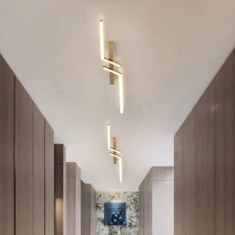 Sleek Flush-Mount LED Linear Ceiling Light