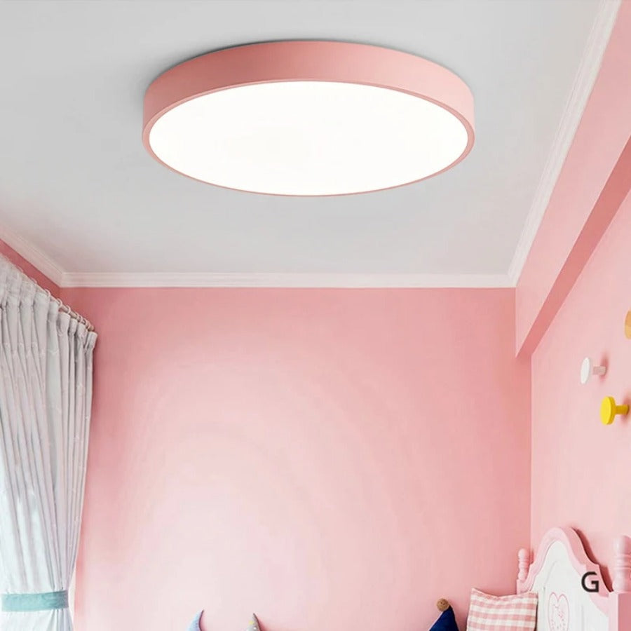 Modern Scandinavian Round Ceiling Light - Minimalist Ambiance