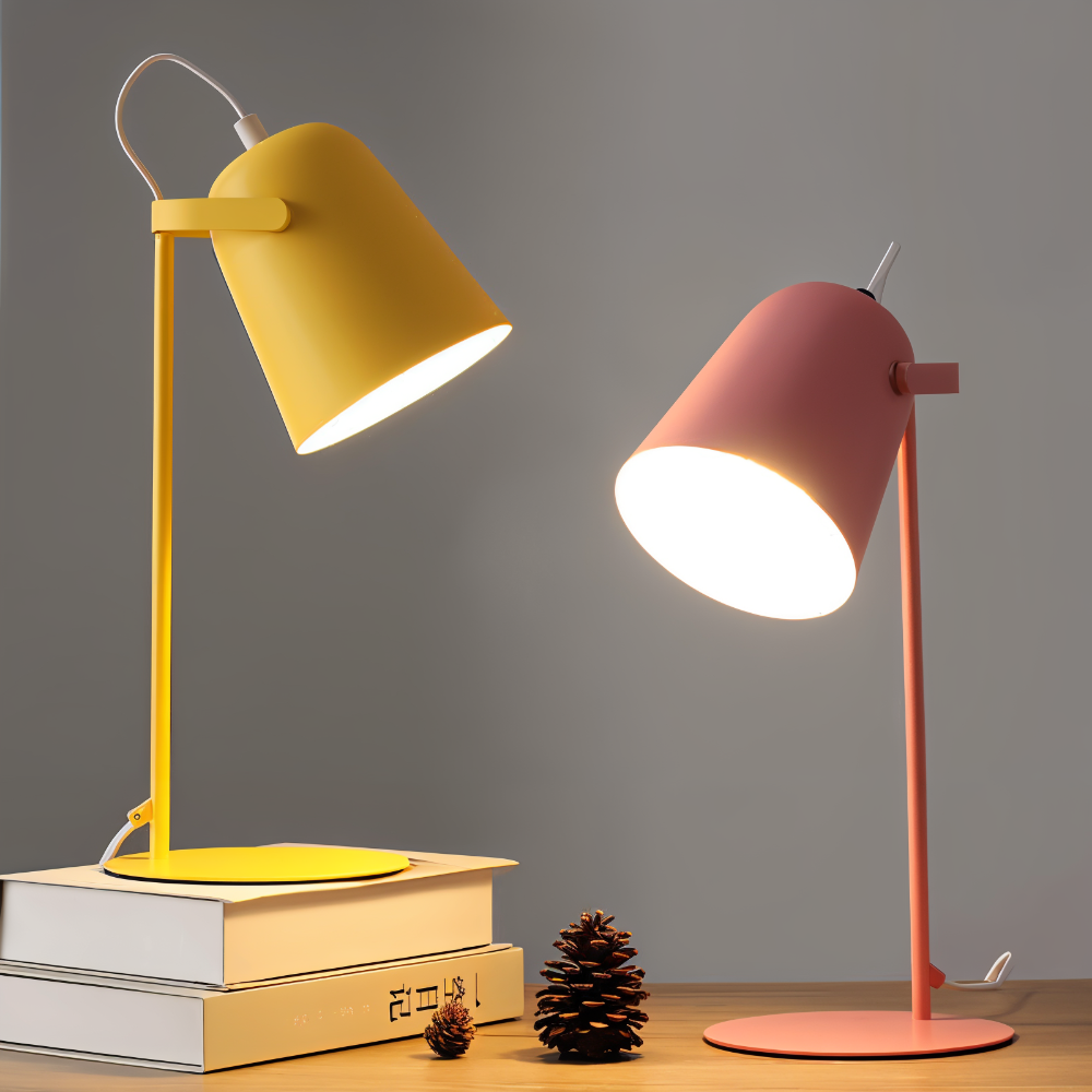 Rotating Desk Lamp with Macaron-Inspired Colors - Eye-Friendly & Adjustable Reading Light