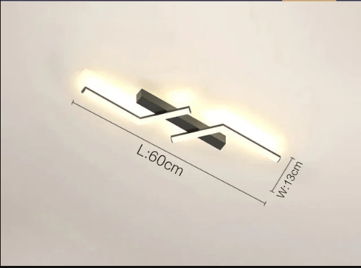 Sleek Flush-Mount LED Linear Ceiling Light