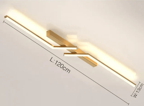 Sleek Flush-Mount LED Linear Ceiling Light