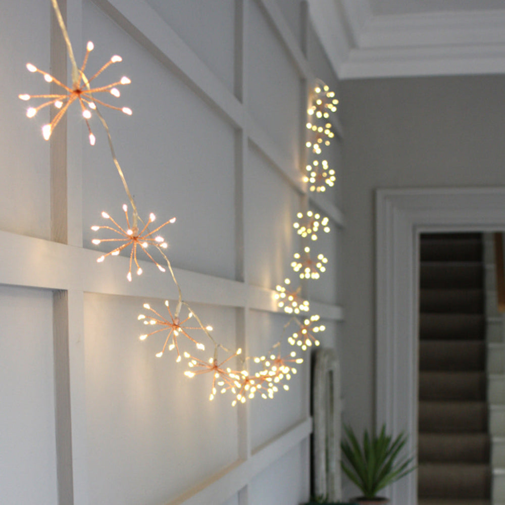 Starburst Copper Fairy Lights - Magical Twinkling Delight