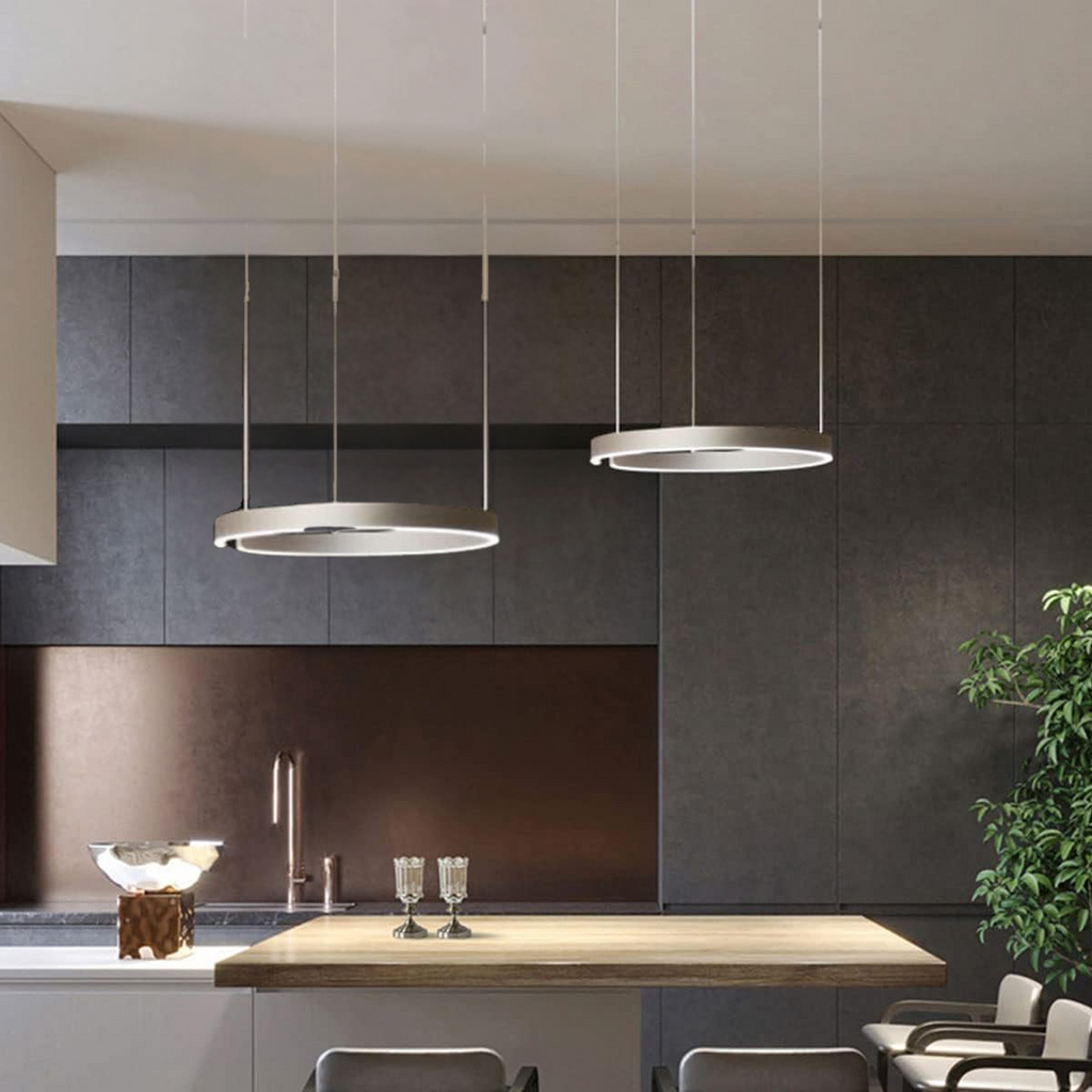 Contemporary Circular LED Pendant Light Fixture