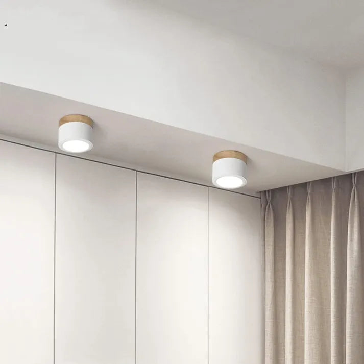 Aura Cylinder: Modern LED Ceiling Light for Focused Illumination