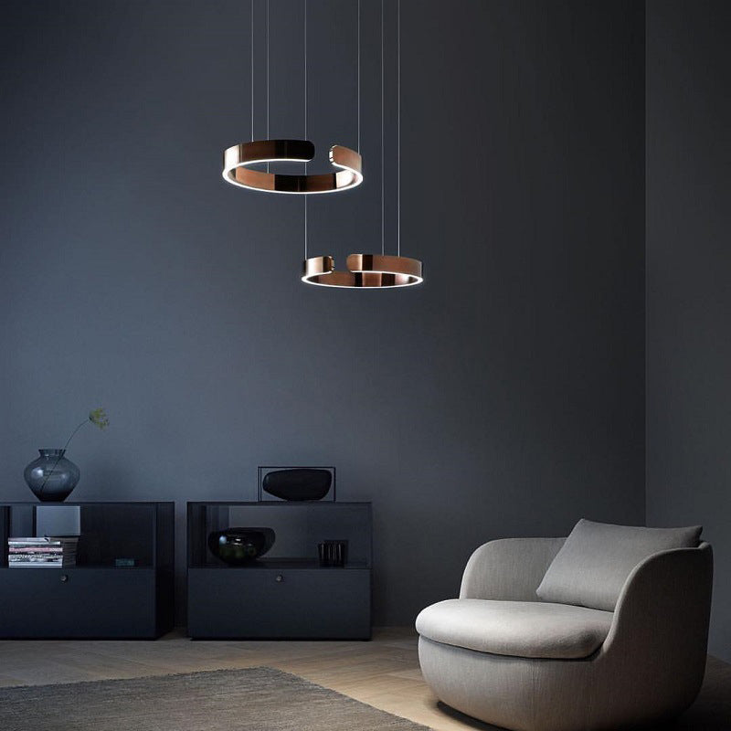 Contemporary Circular LED Pendant Light Fixture