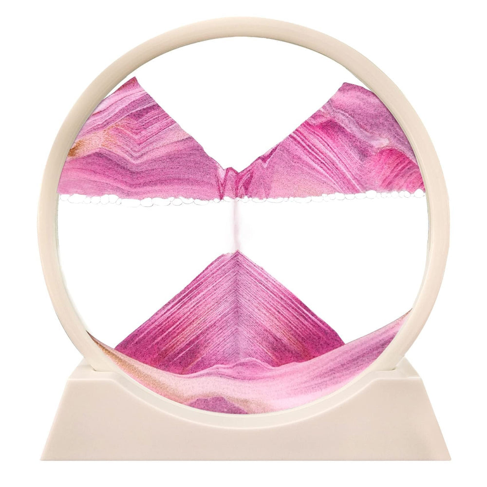 Dynamic Moving Sand Art - Serene Glass Landscape for Any Space