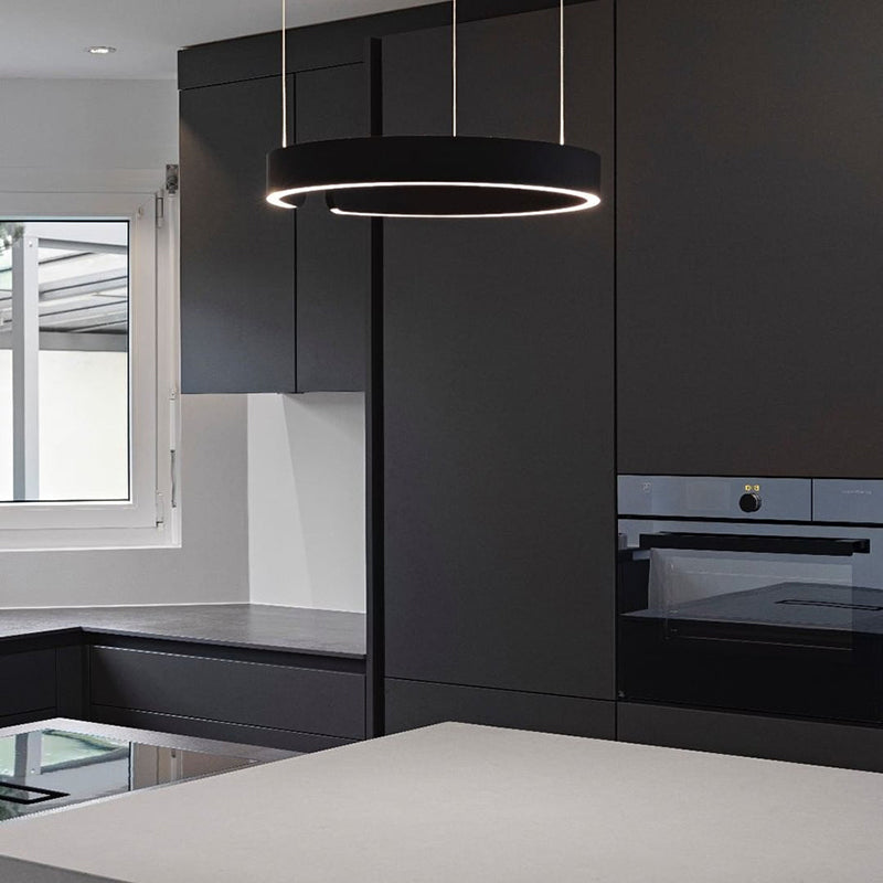 Contemporary Circular LED Pendant Light Fixture