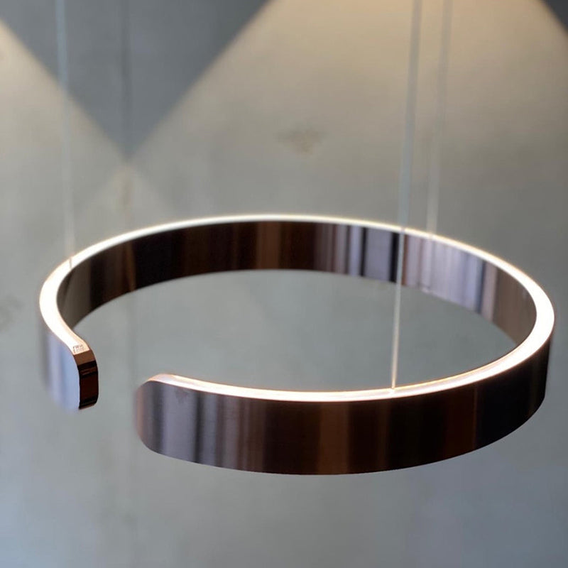 Contemporary Circular LED Pendant Light Fixture