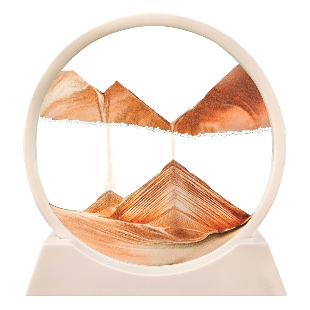 Dynamic Moving Sand Art - Serene Glass Landscape for Any Space
