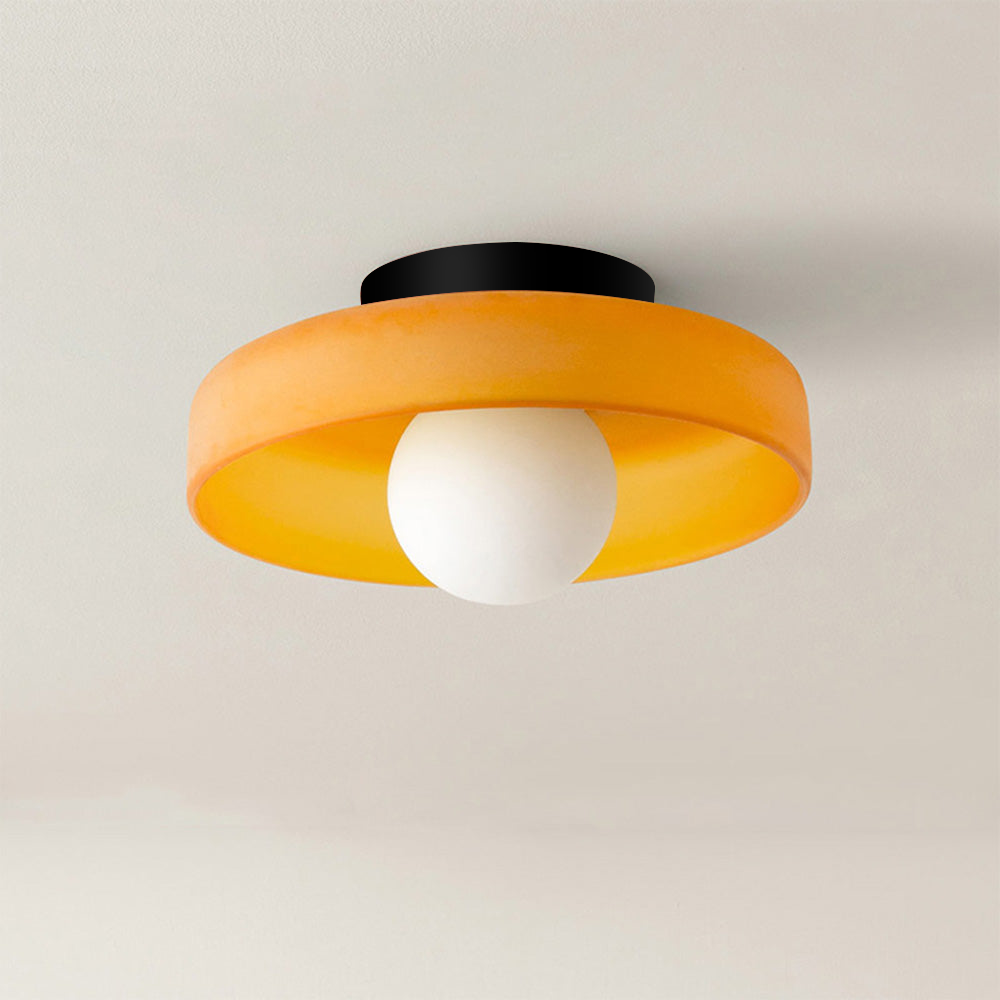 LumiSphere: Modern Circular Ceiling Light with Soft Illumination