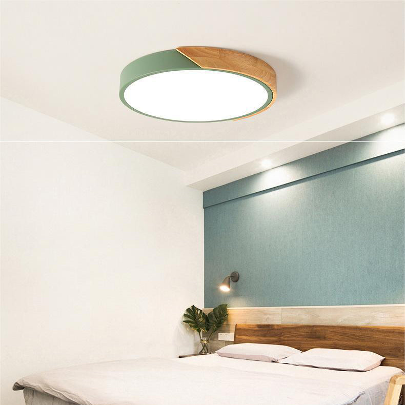 Modern Scandinavian Round Ceiling Light - Minimalist Ambiance