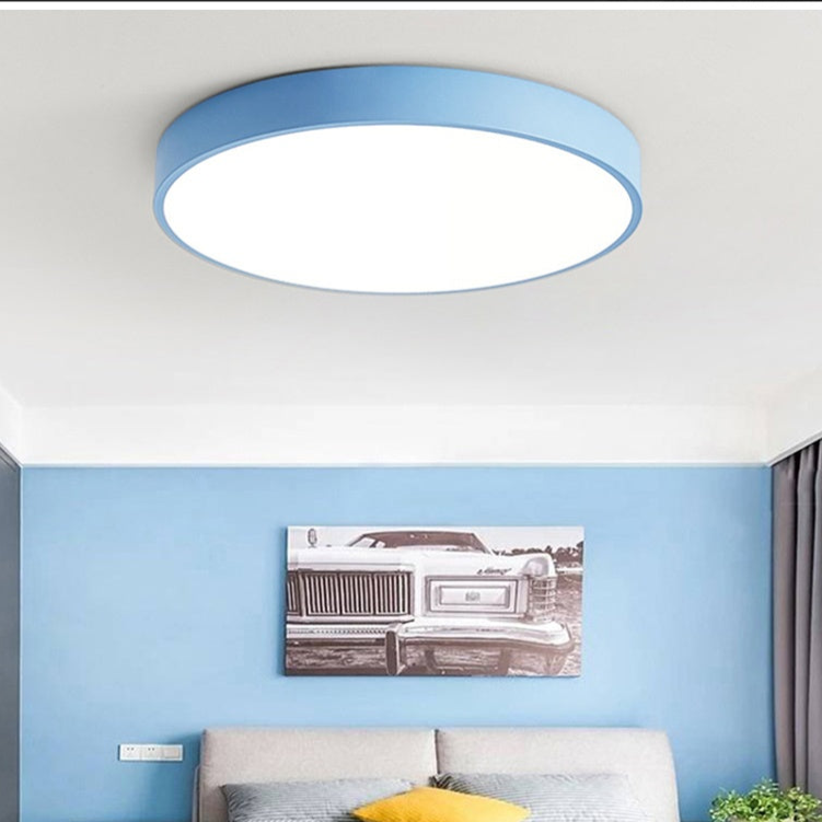 Modern Scandinavian Round Ceiling Light - Minimalist Ambiance